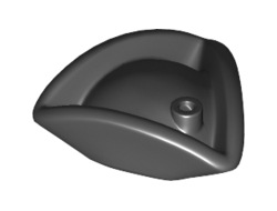 Minifigure, Headgear Hat, Pirate Tricorne / Triangle, Black (2544 / 254426 / 4160804 / 4189111 / 4541678 / 6185327)