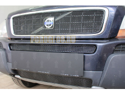 Защита радиатора Volvo XC90 2002-2006 black верх PREMIUM