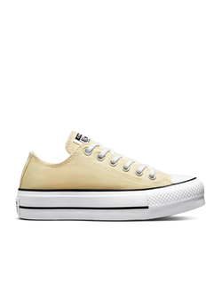 Кеды Converse Chuck Taylor All Star Lift Platform Seasonal Color бежевые низкие на платформе