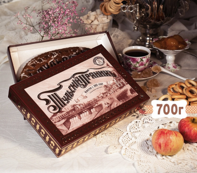 Тульский пряник "Подарочный в коробке с повидлом" 700 гр.
