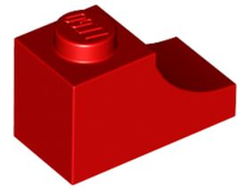 Arch 1 x 2 Inverted, Red (78666 / 6369577)