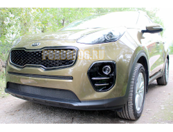 Защита радиатора KIA Sportage IV 2016-2018 black низ