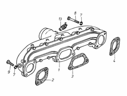 Впускной коллектор Д3900 (Вариант 1)