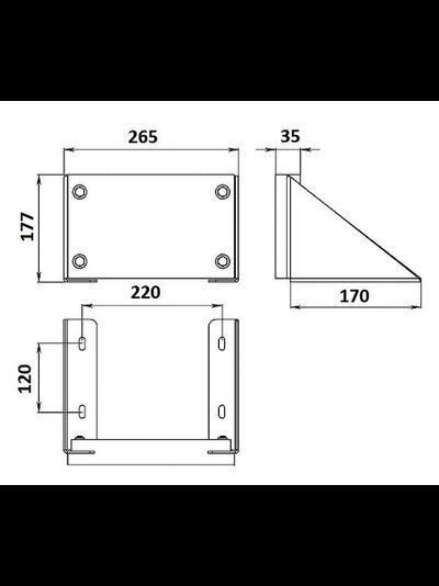 Транец для подвесного мотора Мореман, регулируемый угол