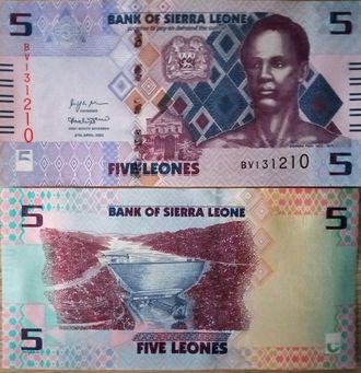 Сьерра-Леоне 5 леоне 2022 г.