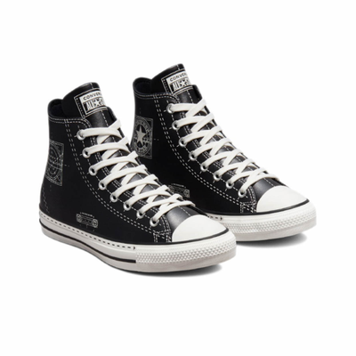 Купить в спб  Кеды Converse Chuck Taylor All Star Future Utility кожаные черные высокие 173068C