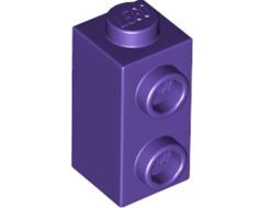 Brick, Modified 1 x 1 x 1 2/3 with Studs on Side, Dark Purple (32952 / 6264051)