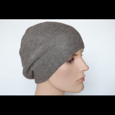 Ореховый берет из альпака и шелка Vizio Италия 7000