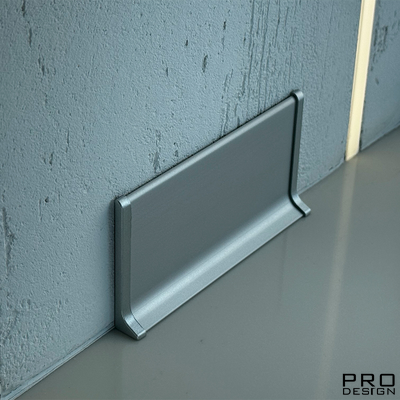 Плинтус SYMETRIC L- образный Анодированный серебро