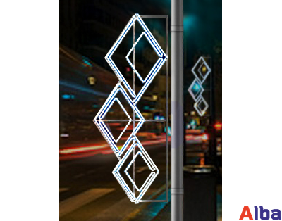 Консоль новогодняя светодиодная "Ромбы", 1,5м