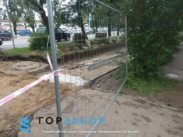 Сетчатое строительное ограждение