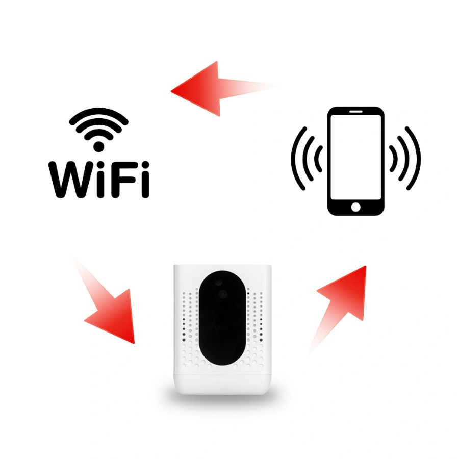 DE/AR07 Wi-Fi аудио диктофон в корпусе очистителя воздуха, встроенный регистратор, доступ с мобильно