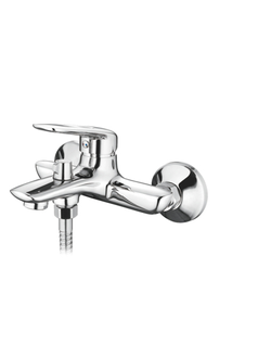 Смеситель для ванны однорычажный,переключатель в корпусе, Латунь, Хром, Accoona A6316