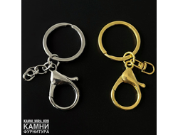 Основа для брелока замок с кольцом в ассортименте, цена за штуку
