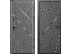 Дверь Лучи бетон Лучи бетон темный