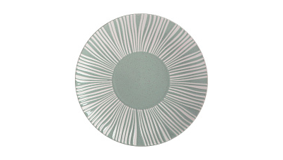 Тарелка закусочная Solaris серо-зеленая, 20,5 см