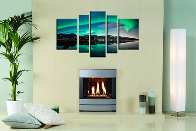 Модульная картина "Северное сияние"
