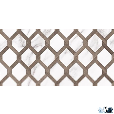 Плитка Laparet Blanco узор 08-00-01-2677. Главная фишка: соединение двух текстур: дерева и мрамора 3