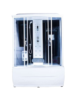 Душевая кабина AquaPulse 7807 grey black 150x85x220 см.