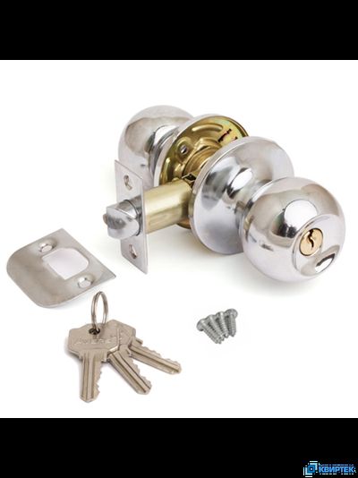 Ручка-защёлка дверная 6072-01 хром купить в Челябинске | КВИРТЕК