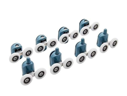 Ролики 1001-2 23мм (двойной верх, двойной низ с кнопкой)  [54673]