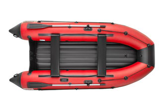 Моторная лодка Zefir 3500 LT НДНД (малокилевой) цвет красный с черным