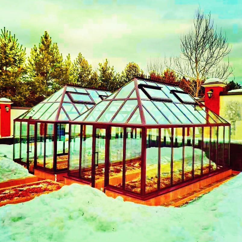 Теплица в английском стиле Плимут от производителя Красивые теплицы 