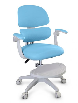 Детское кресло Ergokids Air Tronix c подлокотниками Голубой