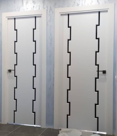 PRESTIGE. МОДЕЛЬ ТЕХНО 2, ВЕРТИКАЛЬНАЯ ГЕОМЕТРИЧЕСКАЯ ВСТАВКА из СТЕКЛА ТРИПЛЕКС или ЗЕРКАЛА.