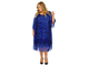 Нарядное платье БОЛЬШОГО размера из шифона Арт. 1718804 (цвет синий) Размеры 52-80