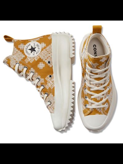 Кеды Converse Run Star Hike Festival Broderie High Top Goldtone
