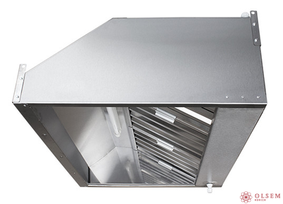 Зонт вытяжной пристенный ЗВэ-П10/09 (вентилятор, подсветка)