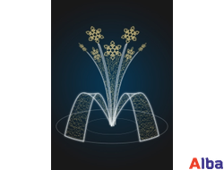 Фонтан светодиодный Букет, 3,5 м