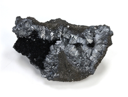 Пиролюзит, жеода, Марокко (50*32*20 мм, 36 г) №24715