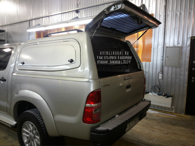 Кунг Sammitr S plus V2 Commercial BirdWing для Toyota Hilux 2010-2011-2012-2013-2014-2015 серебро1CO