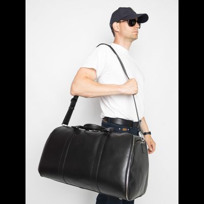 Кожаный портплед / дорожная сумка Goffredo 
Premium black (арт. 4045-51)