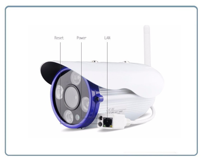 VStarcam. Уличная IP WiFi/LAN видеокамера с DVR, HD (18,5 градусов)