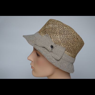 Шляпа Федора из соломки Vizio Италия 5027