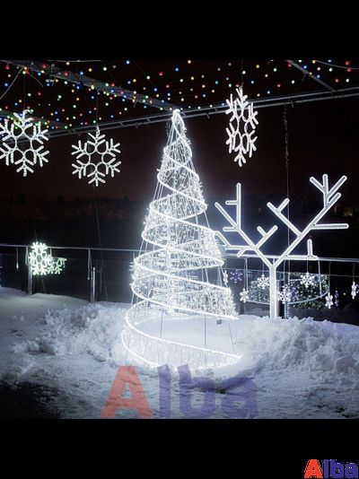 Светодиодная конусная Елка-спираль, 3,0 м 3,0 м