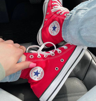 Кеды Converse All Star красные высокие M9621