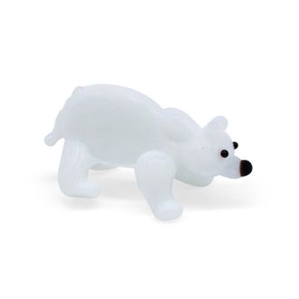 Стеклянная фигурка "Белый медведь"