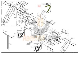 Цепь роликовая 3/4&quot; х 66 Ro  9218210 / 009218210