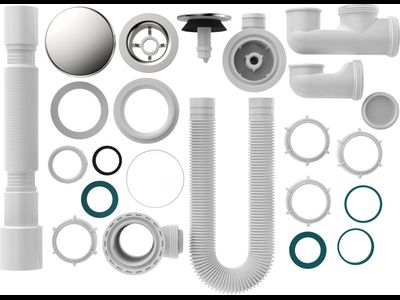 Сифон для ванны 1 1/2" х 40 регулир.,клик-клак перелив автомат,широкий грибок,хром,V512-18-MR [53915