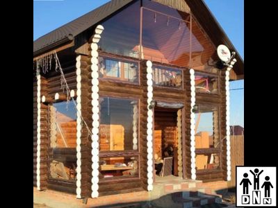 Мягкая дверь из полиуретана 110х200 окантовка Оксфорд коричневый DNN