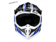 Шлем кроссовый IXS HX361 (мотошлем) черно-бело-синий