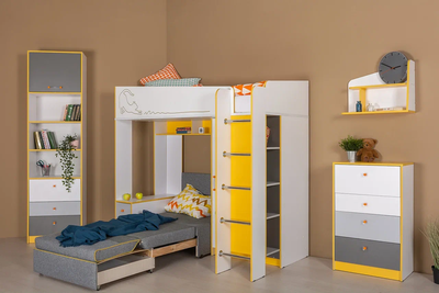 Полка Альфа 09.128, белый, солнечный свет