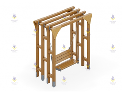 1545 Скамейка на цепях «Модерн»