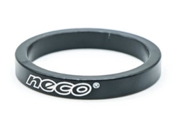Проставочное кольцо Neco 1 1/8", алюмин., 5 мм, черное, AS 3505 BK
