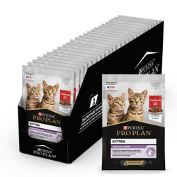 Pro Plan (ПроПлан) Kitten влажный корм для котят, Говядина в соусе, 85 г