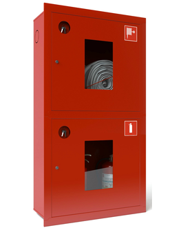 ШПК-320В, встроенный. Для размещения 1-го рукава и двух огнетушителей до 10 кг (двухсекционный)